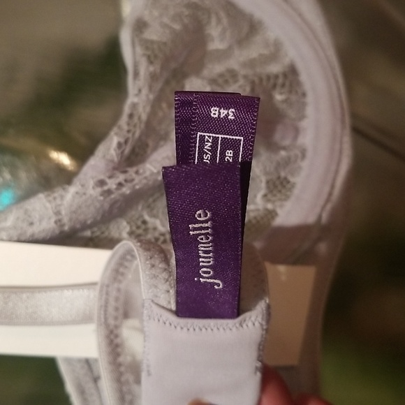 ❤❤️ NWT -  Journelle Daphne Demmi Lace Bra - Dove -  34C - Picture 5 of 5